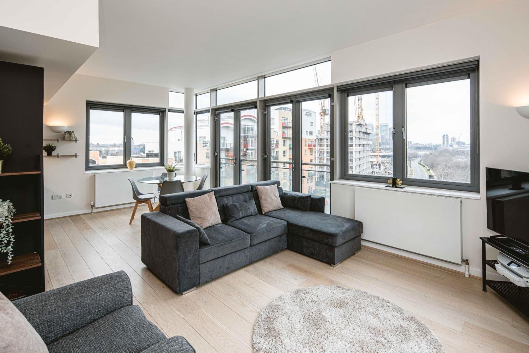 Beautiful Penthouse Apartment With Private Terrace In Greenwich Peninsula Londres Exterior foto